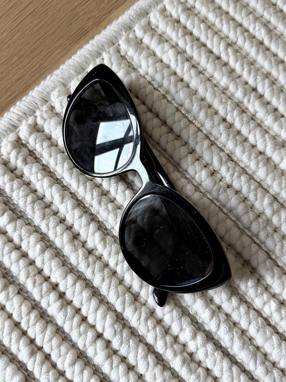 Prada PR 14WS Cat Eye Sunglasses Black